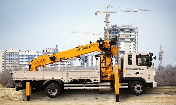 Cẩu 8 tấn Soosan | Soosan Crane 8 Ton