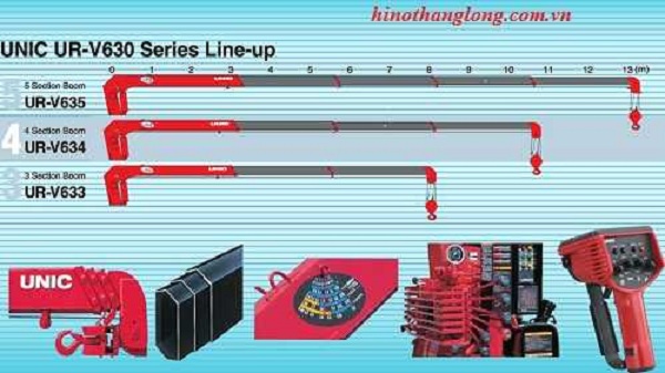 Cẩu tự hành 6 tấn Unic - Series URV 630