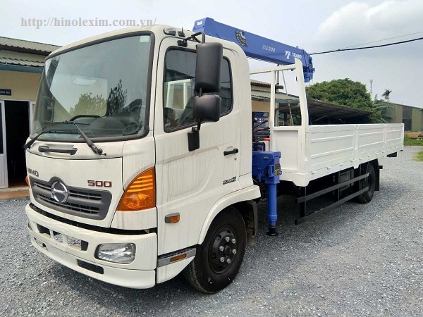 Xe tải gắn cẩu 3 tấn tanado - Hino fc9jltc