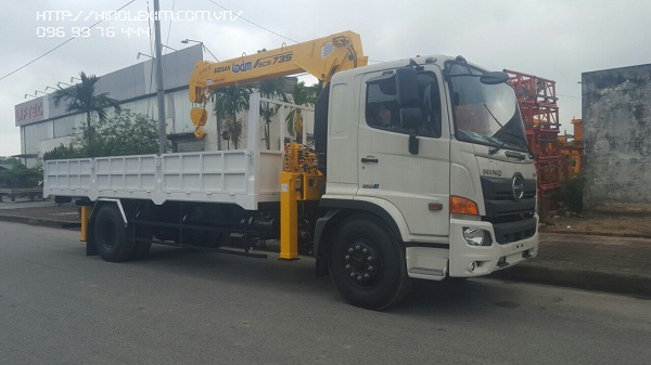Xe cẩu tự hành 6 tấn hino Euro 4 | model FG8JP7A-SCS 735