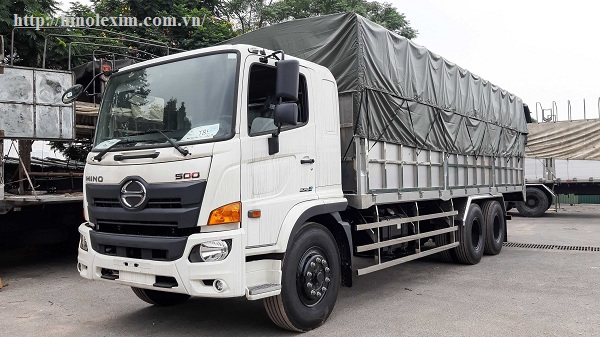 xe hino 15 tấn thùng mui bạt 7,8m
